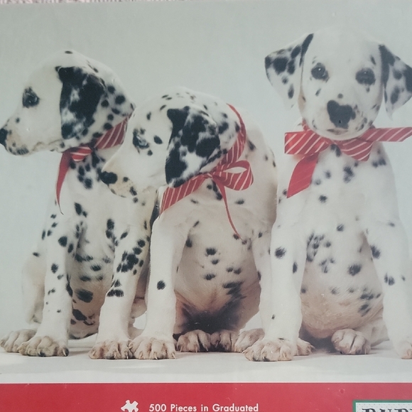 Puppy Dots Family Puzzle - Black and White - Picture 2 of 8